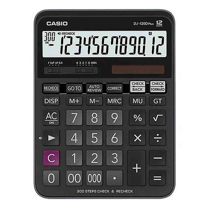 Casio DJ-120D Plus Check and Recheck Desktop Calculator